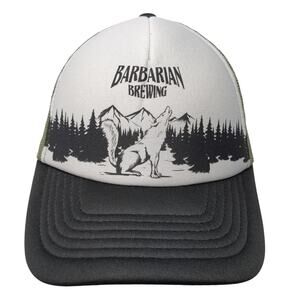 Barbarian Brewing Boise ID Snapback Trucker Cap Multicolor OS Mesh Back Brewery